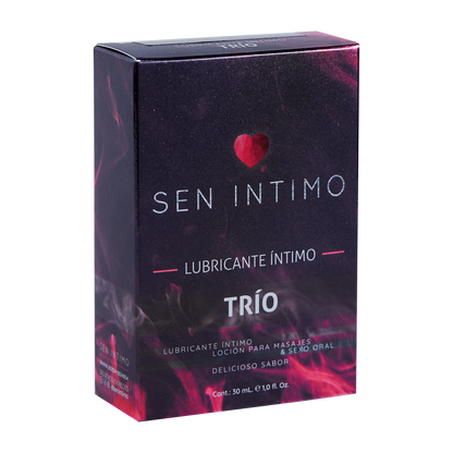 Caja Lubricante Íntimo Trío Placer Sen Íntimo - presentación 30ml loción masajes sexo oral