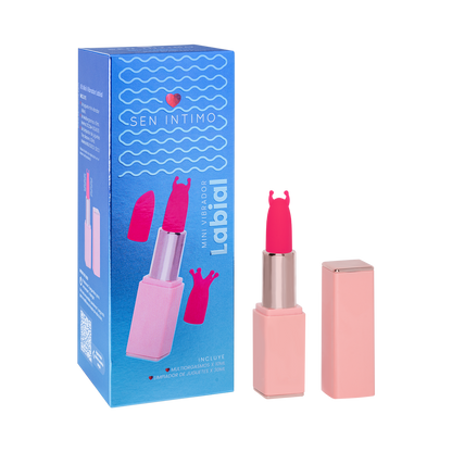 Mini vibrador labial Sen Íntimo recargable con 9 modos de vibración