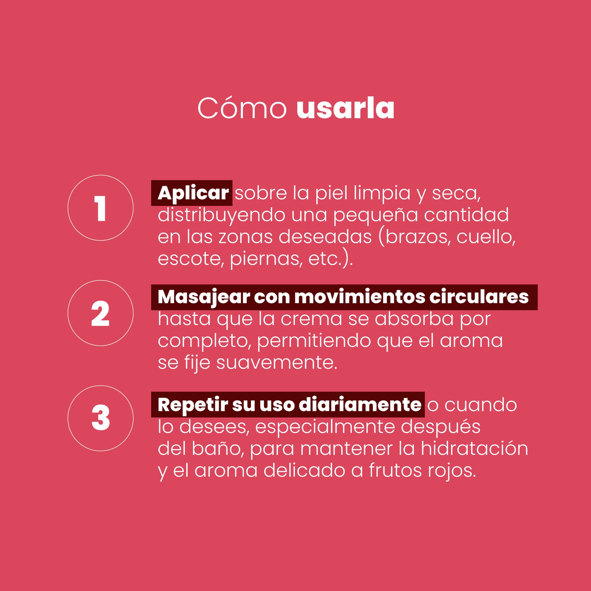 Crema Humectante Forever con Attract Sen Íntimo - cómo usarla 3 pasos aplicar masajear repetir diariamente después del baño