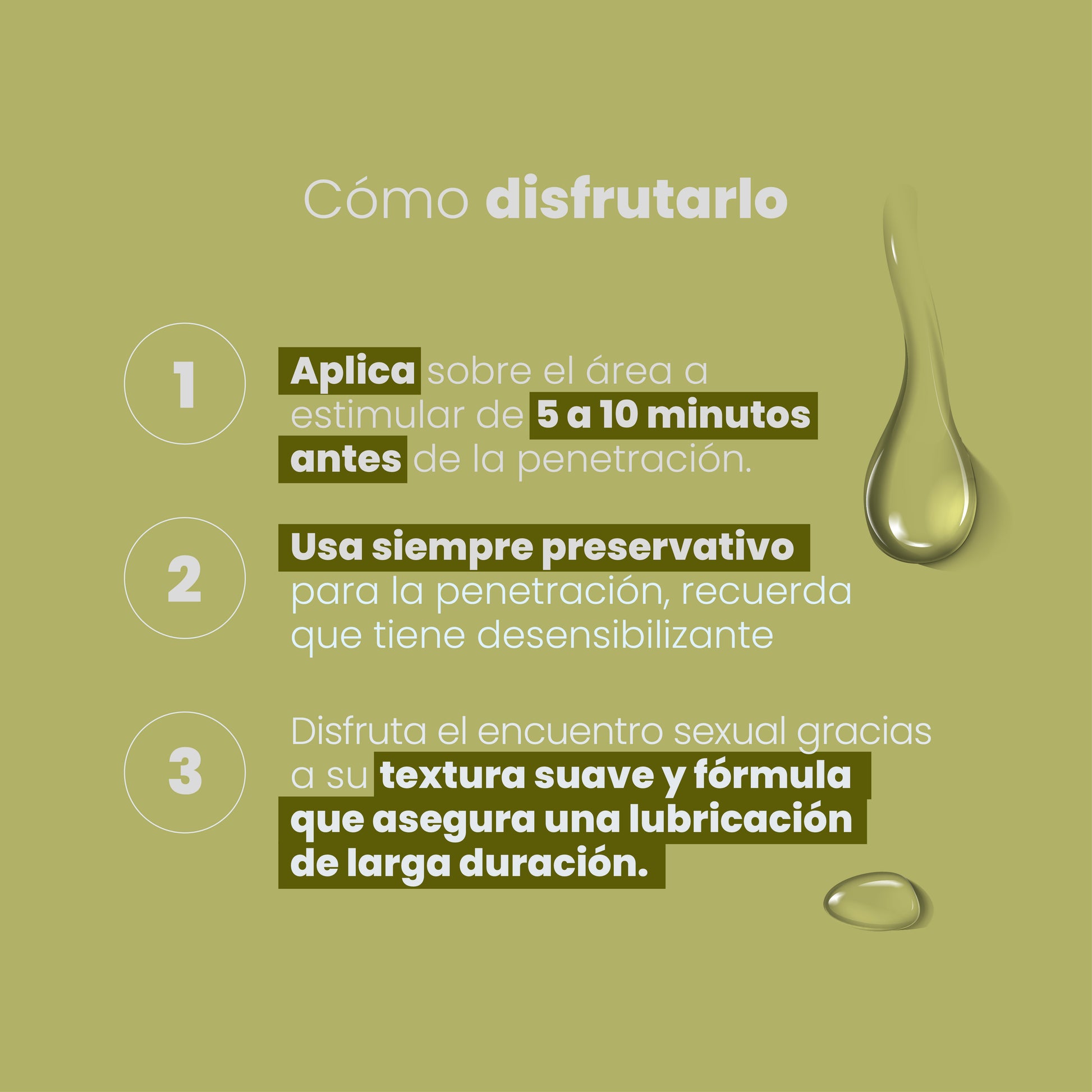 Cómo usar lubricante anal desensibilizante Sen Íntimo paso a paso