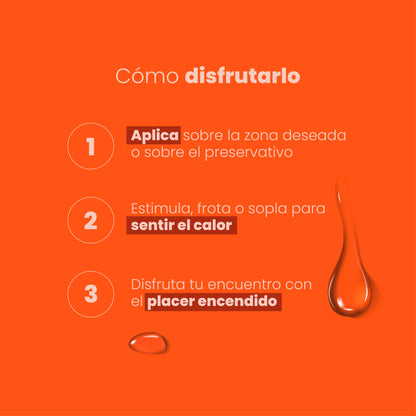 Lubricante Caliente Caramelo Sen Íntimo - cómo usarlo: aplica, estimula y disfruta el placer encendido