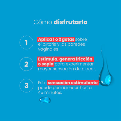 Lubricante Íntimo Frío Calor Sen Íntimo - modo de uso 3 pasos efecto 45 minutos