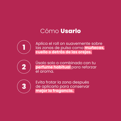 Perfume Attract Concentrado Gotero Sen Íntimo - modo de uso 3 pasos zonas de pulso