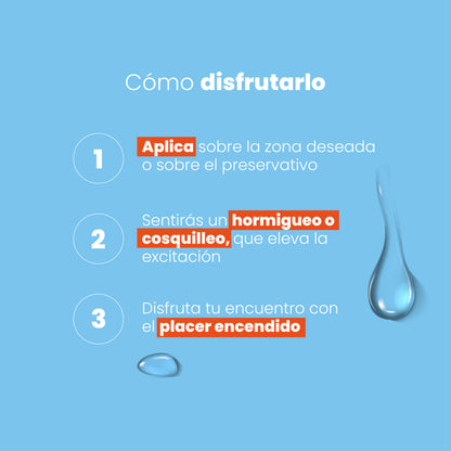 Cómo usar lubricante anal electrizante Sen Íntimo - hormigueo cosquilleo placer
