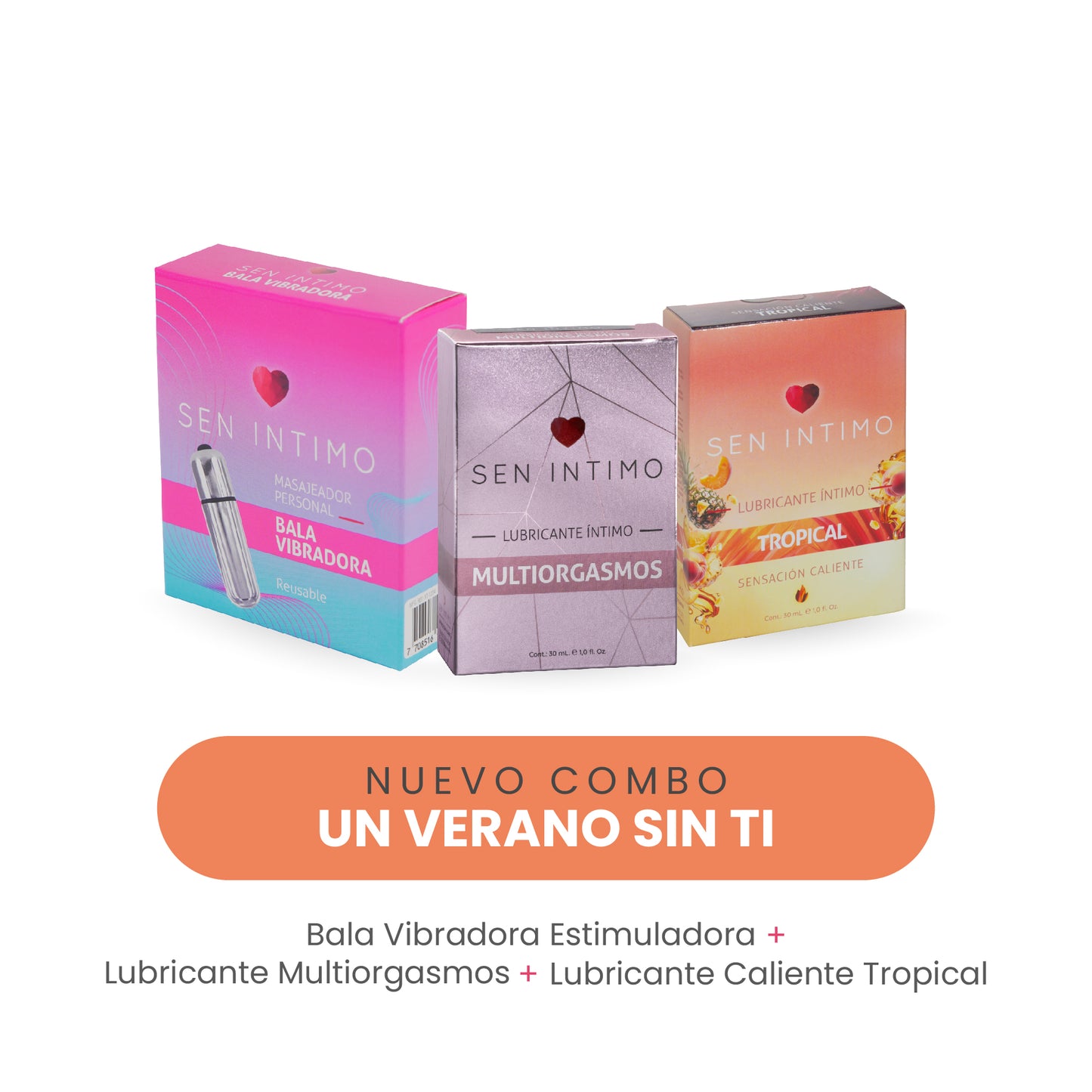 Combo Un Verano Sin Ti | Bala Vibradora + Multiorgasmos + Tropical