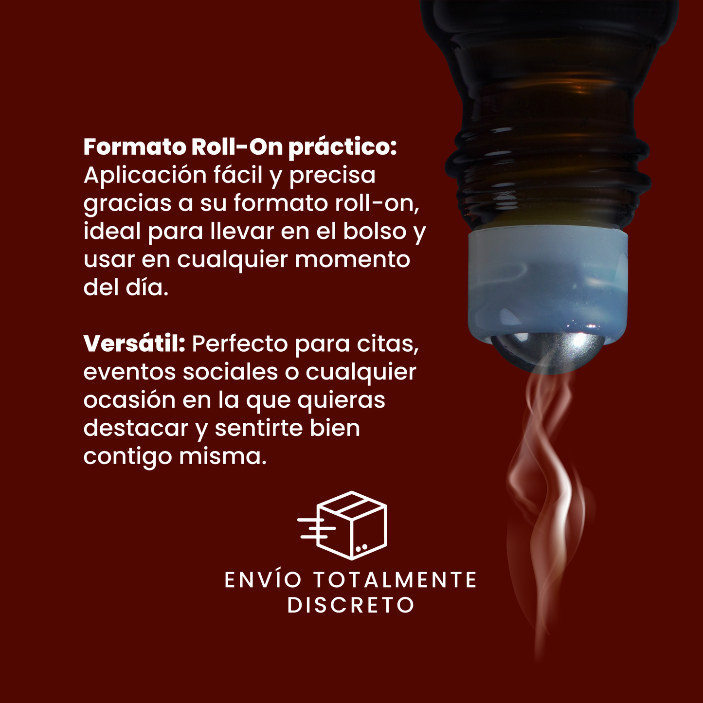 Perfume Attract Esencia Sexy para Mujer Roll-On Sen Íntimo - aplicación roll-on práctica envío discreto