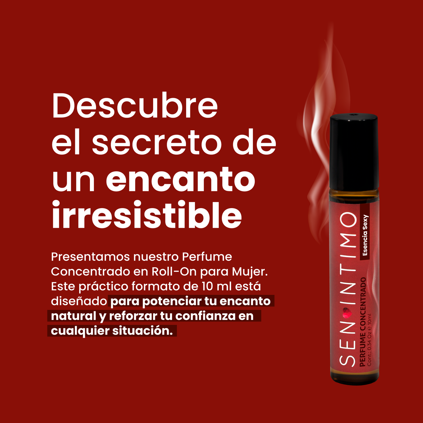 Perfume Attract Esencia Sexy para Mujer Roll-On Sen Íntimo - descubre el secreto de un encanto irresistible