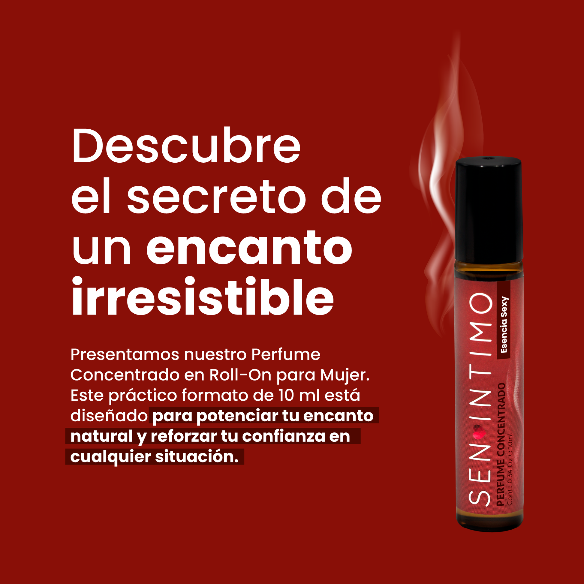 Perfume Attract Esencia Sexy para Mujer Roll-On Sen Íntimo - descubre el secreto de un encanto irresistible