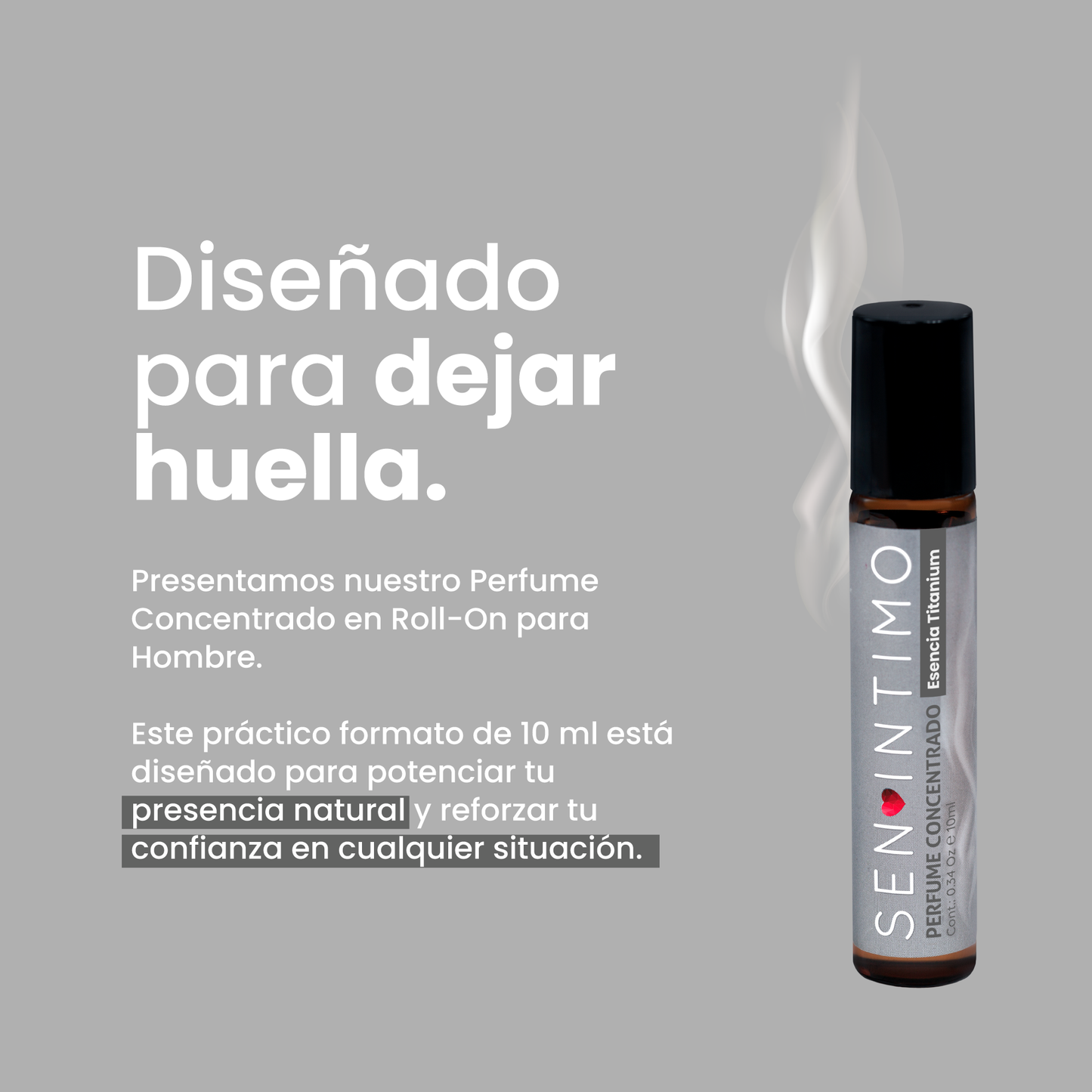Perfume Attract Esencia Titanium Roll-On Sen Íntimo - diseñado para dejar huella hombre 10ml