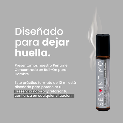 Perfume Attract Esencia Titanium Roll-On Sen Íntimo - diseñado para dejar huella hombre 10ml