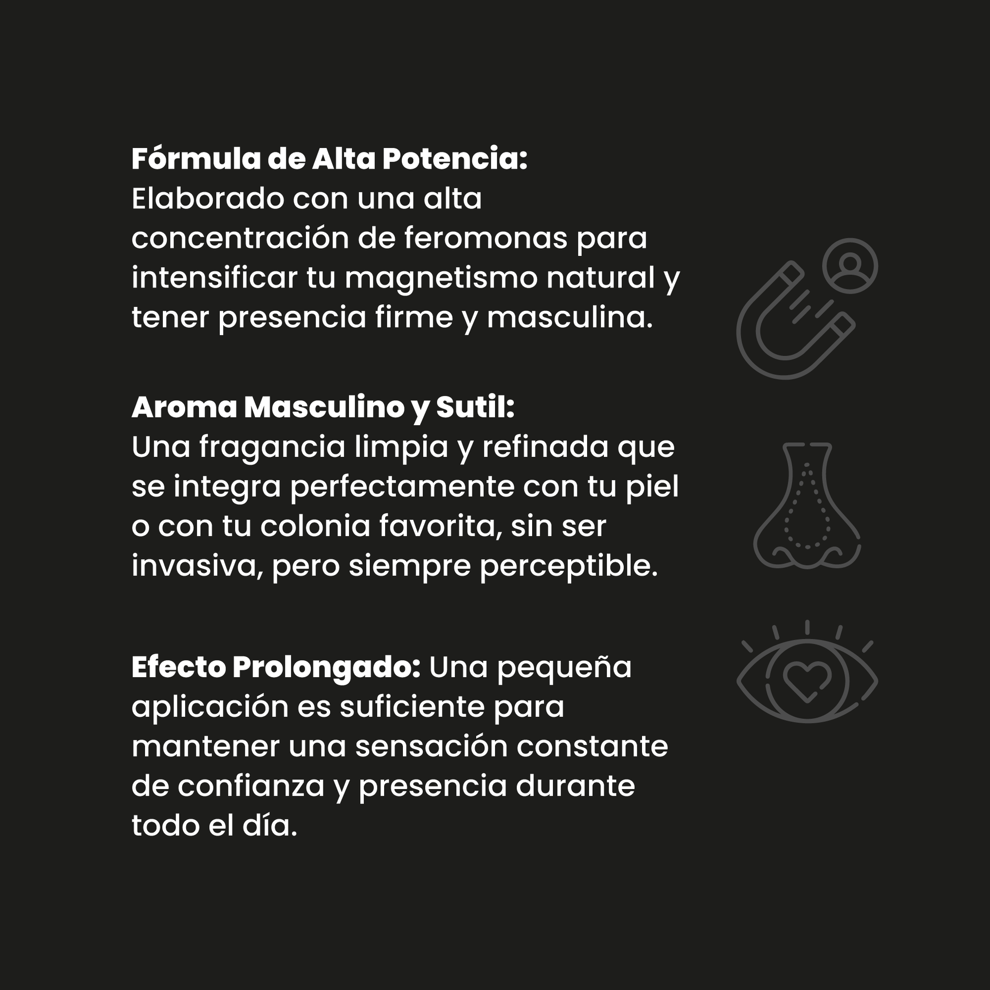 Perfume Attract Esencia Vicious Roll-On Sen Íntimo - fórmula alta potencia aroma amaderado efecto prolongado