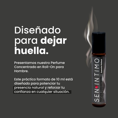Perfume Attract Esencia Vicious Roll-On Sen Íntimo - diseñado para dejar huella hombre 10ml