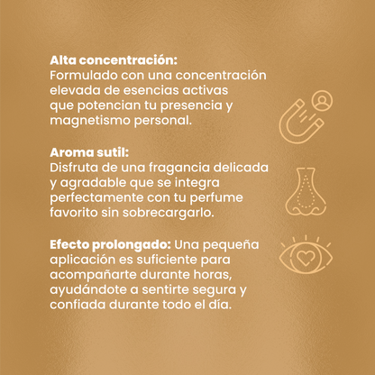 Perfume Attract Esencia Radiant para Mujer Roll-On Sen Íntimo - alta concentración aroma sutil efecto prolongado