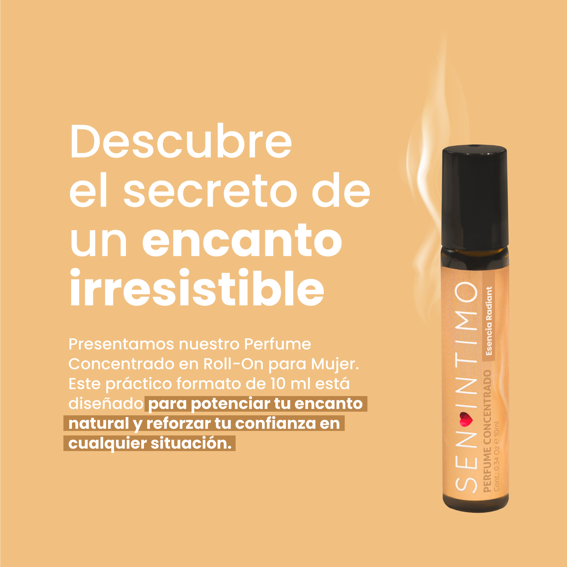 Perfume Attract Esencia Radiant para Mujer Roll-On Sen Íntimo - descubre el secreto de un encanto irresistible