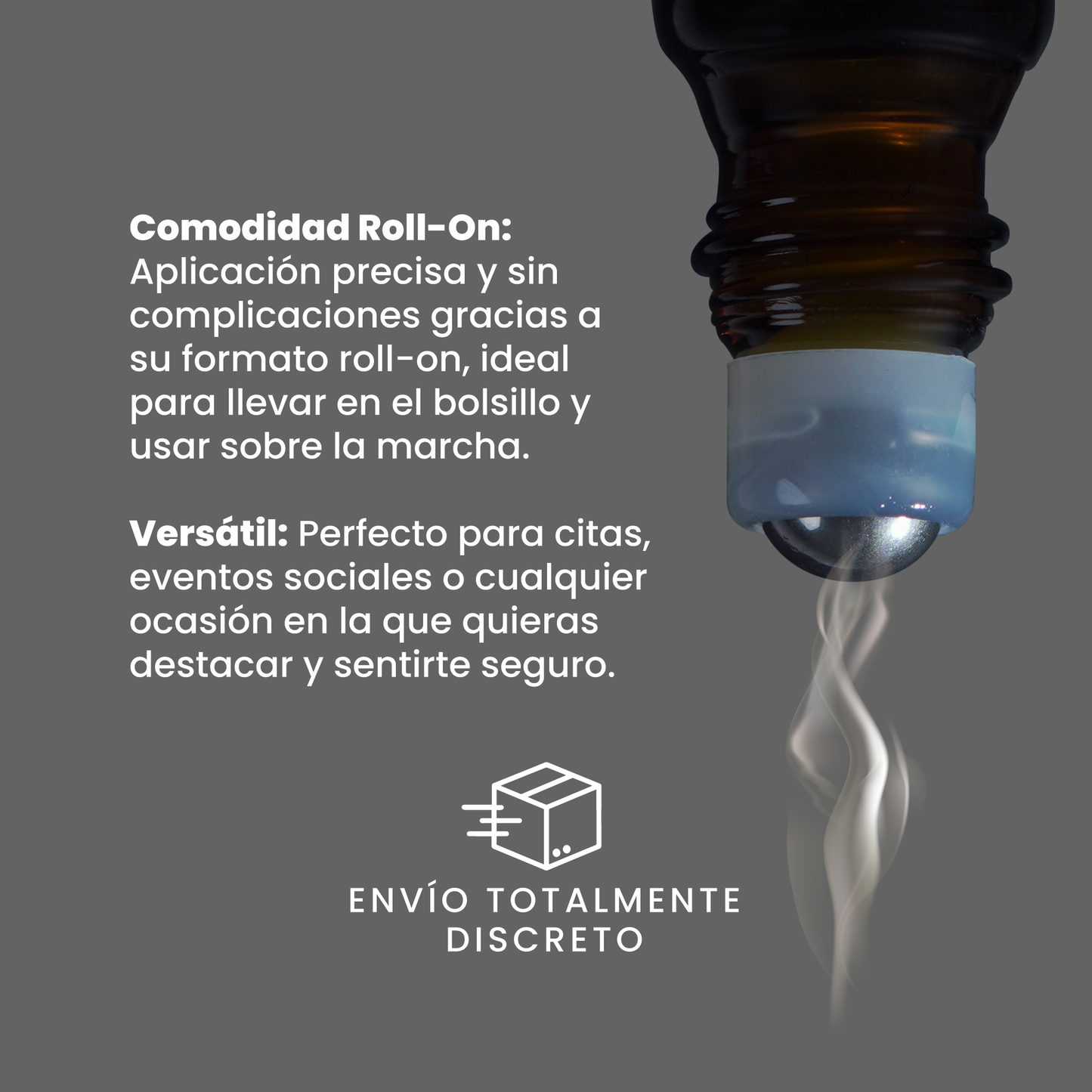 Perfume Attract Esencia Titanium Roll-On Sen Íntimo - aplicación roll-on precisa envío discreto