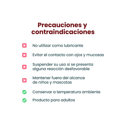 Precauciones Aceite para Masajes Sen Íntimo - Uso externo, conservar a temperatura ambiente