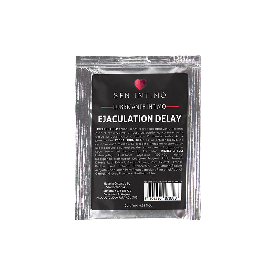 Retardante íntimo Ejaculation Delay Sen Íntimo - 7ml presentación completa