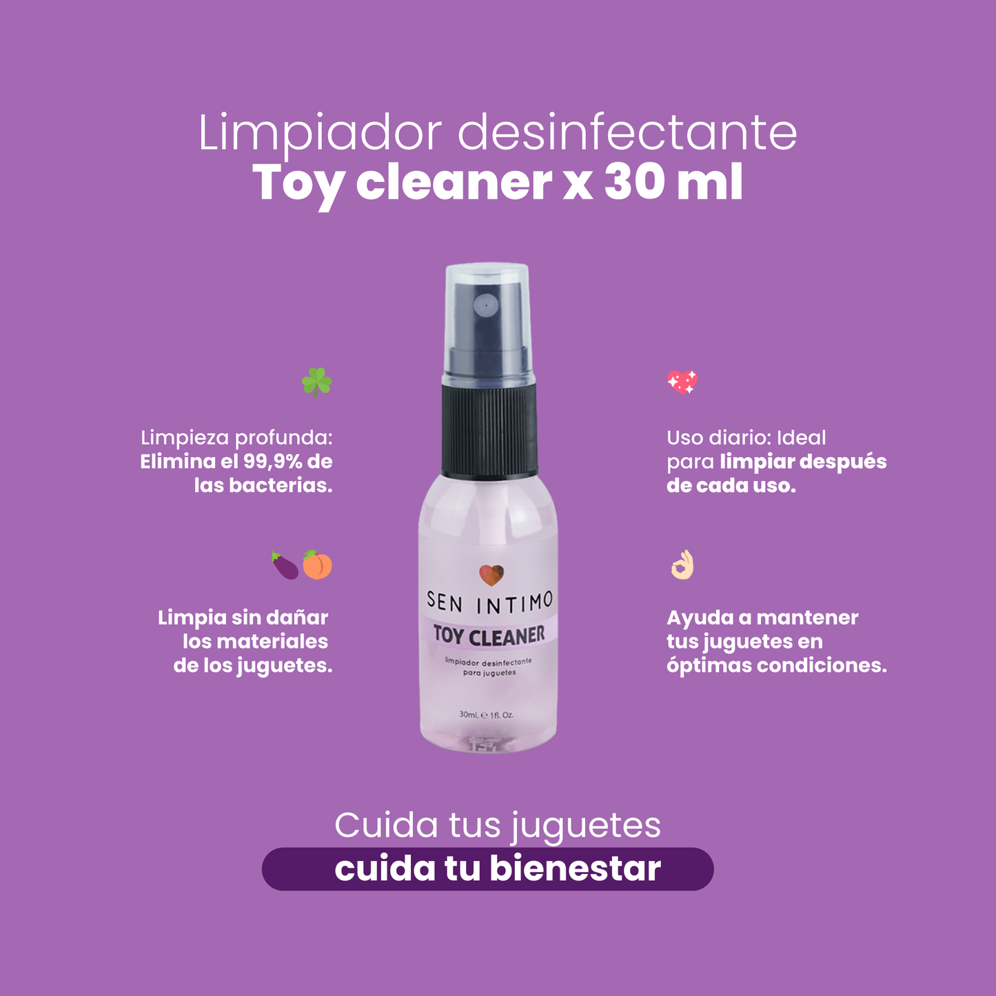 Toy Cleaner X 30 Ml Sen Intimo