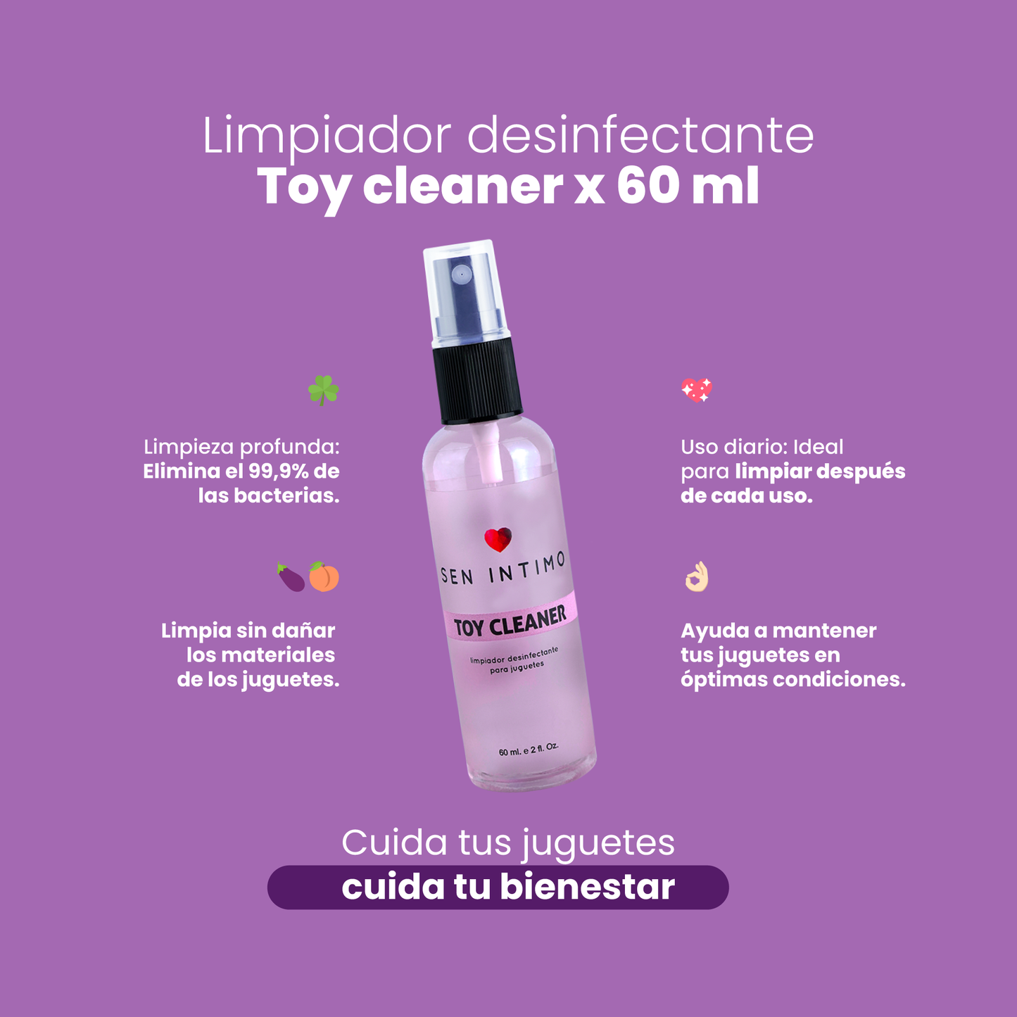 Toy Cleaner X 60 Ml Sen Intimo