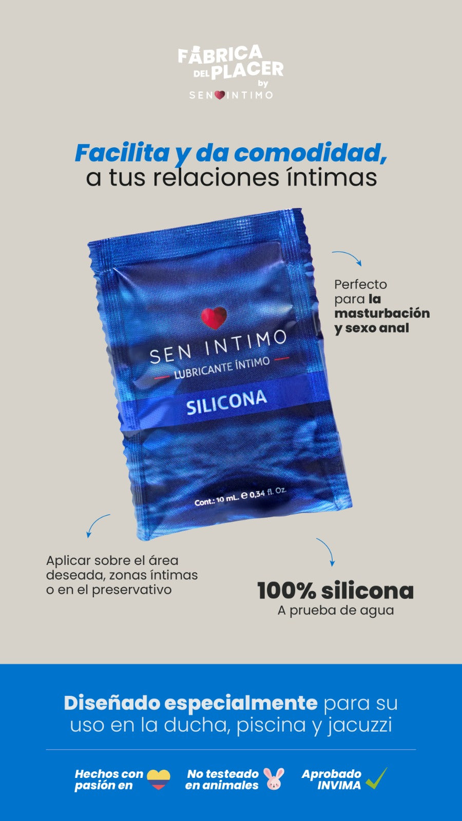 Lubricante de Silicona Aprueba de Agua senintimo.com Lubricante de Silicona Aprueba de Agua senintimo.com