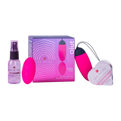 Kit Huevo Vibrador a Control Remoto Qiut Sen Intimo